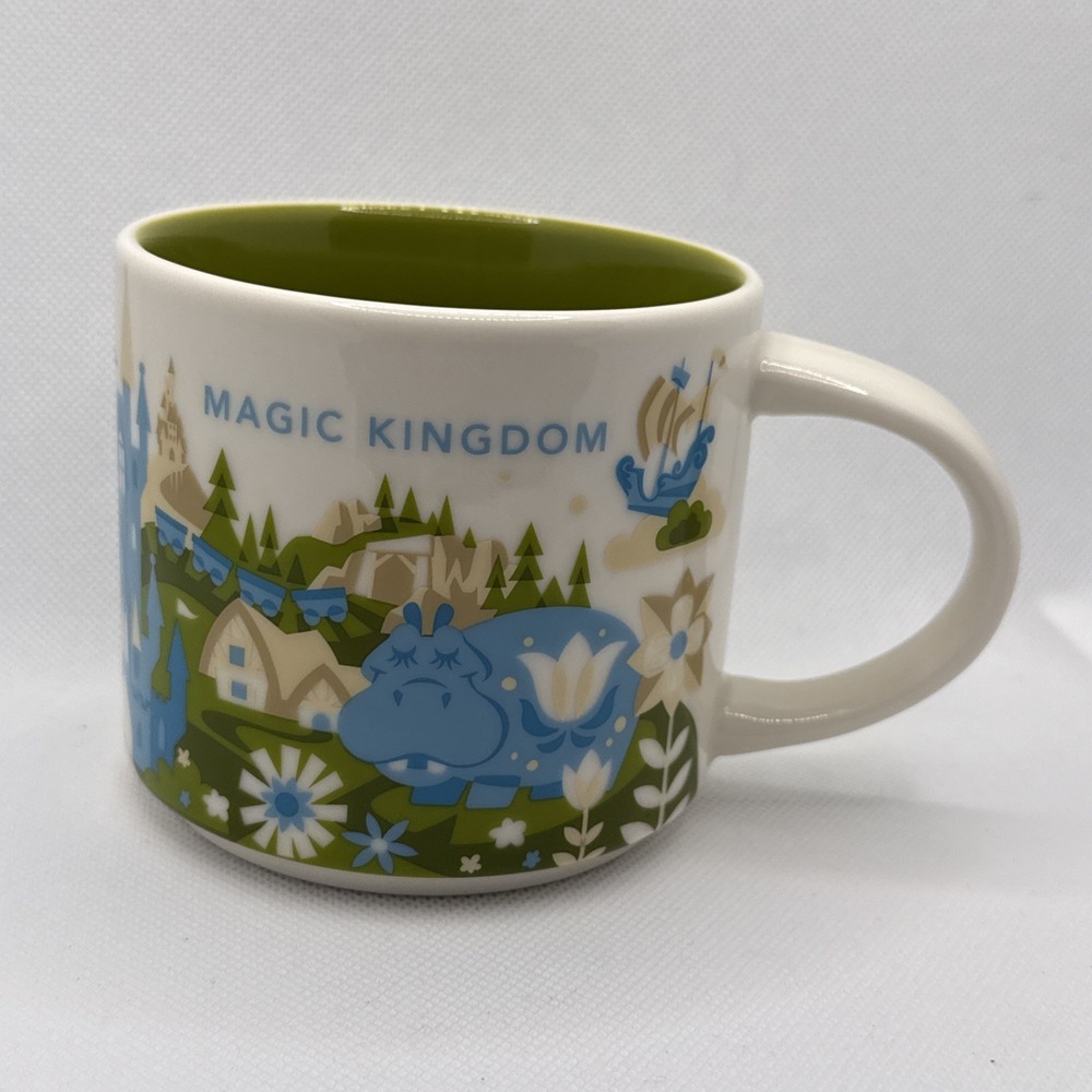 Starbucks Disney Parks Magic Kingdom You Are Here Mug Coffee Tea 3" 14 Fl Oz‎
